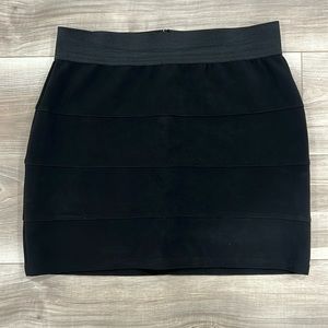 Aqua black mini skirt
